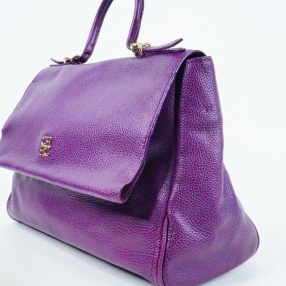 🔥🔥Carolina Herrera caviar leather satchel like new - Picture 11 of 11